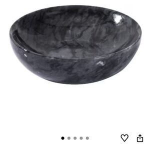 Elegant Black Marble Bowl